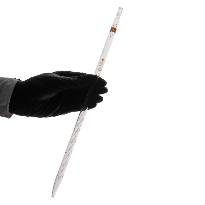 Пипетка градуированная (тип 3 - от верхней нулевой отметки до сливного кончика) 3-1-2-0,2