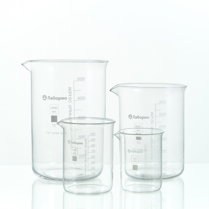 Стакан лабораторный низкий 5000 мл, Н-1-5000 ТС