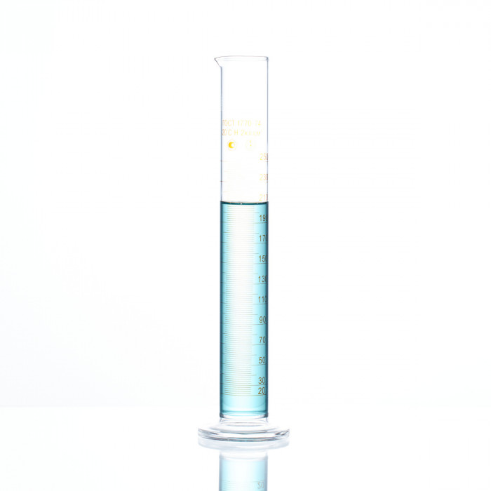 Цилиндр 250 мл (мерный: исполнение 1 - на стеклянном основании), 1-250-2