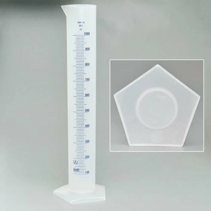 Цилиндр мерный 1000 мл, п/п, синяя градуировка, Kartell