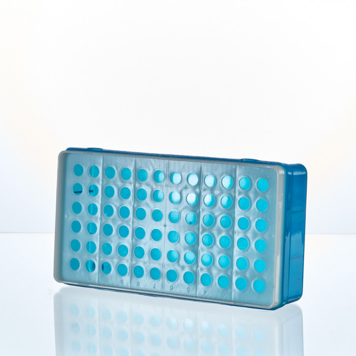 Штатив-бокс для центрифужных пробирок на 1,5 мл, 72 гнезда, п/п,Greetmed