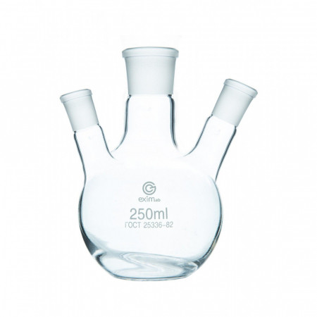 Колба трехгорлая 1000 мл, КГУ-3-1-1000-29/32-29/32-29/32 ТС