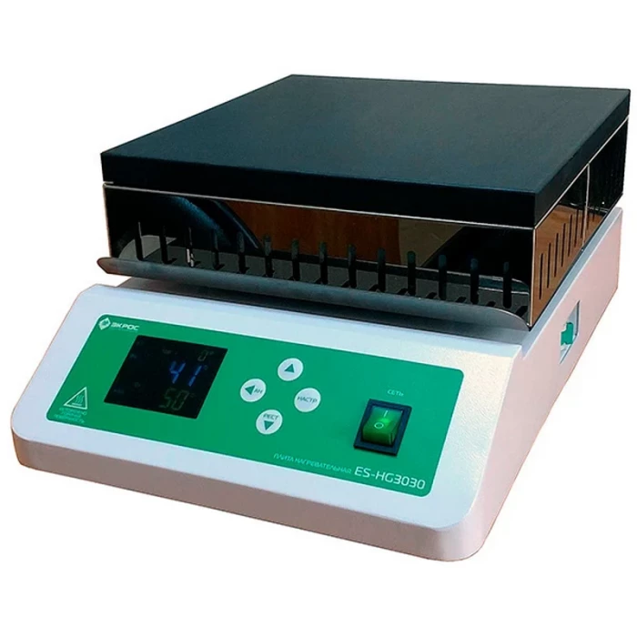 Плита нагревательная ES-HG3030 Экрос (300х300мм, до 400С, графит)