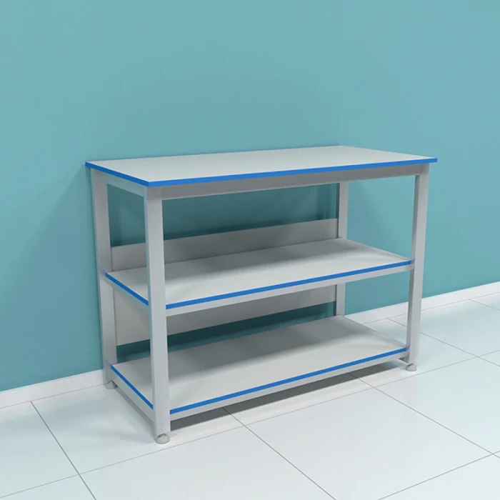 Стол лабораторный с открытыми полками ПР.ЛСВ.2П.120.60.90 КГ