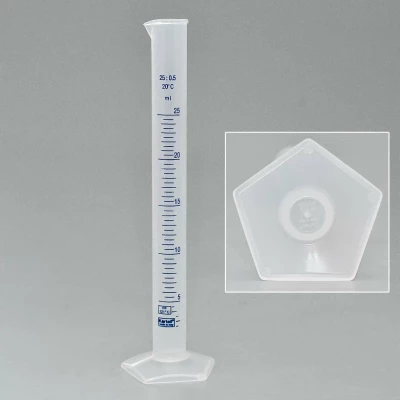 Цилиндр мерный 25 мл, п/п, синяя градуировка, Kartell