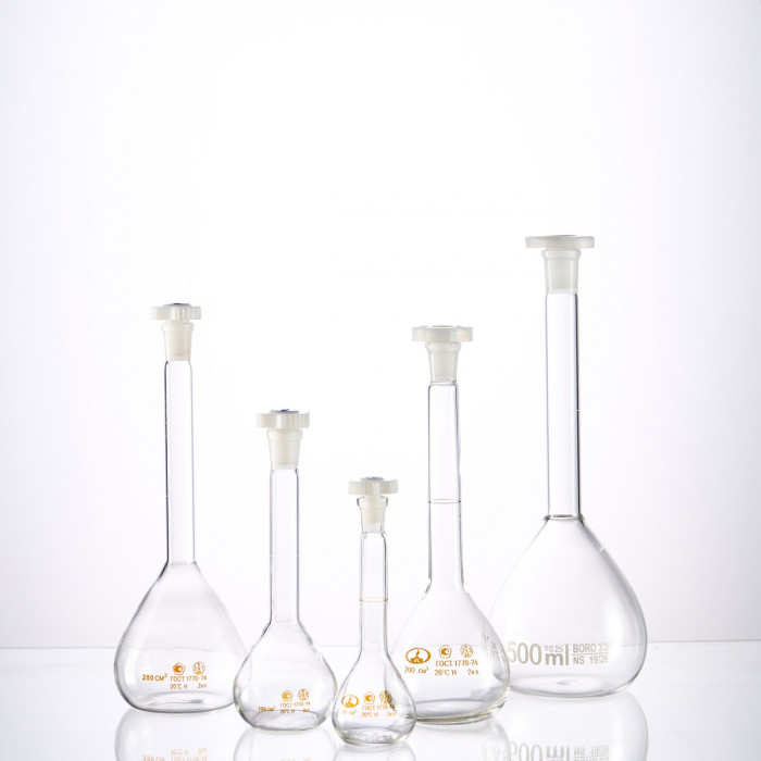 Колба мерная 250 мл, 2а-250-2 (пластиковая пробка)