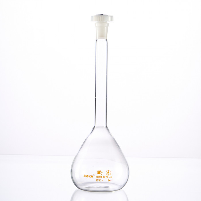 Колба мерная 250 мл, 2а-250-2 (пластиковая пробка)