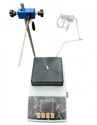 Магнитная мешалка с подогревом 10 л, рабочая поверхность 190х190 мм, нагрев до 350 °C, ZNCL-BS