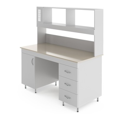 Физический лабораторный стол со столешницей из полипропилена НВ-1500 ПП