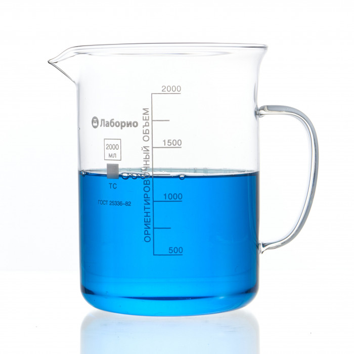 Стакан мерный с ручкой, стекло, 2000 мл