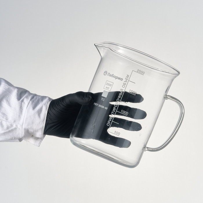 Стакан мерный с ручкой, стекло, 2000 мл