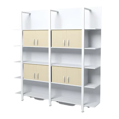 Офисный стеллаж МО-СТ1-4П1 размеры 2250х2200х380 мм