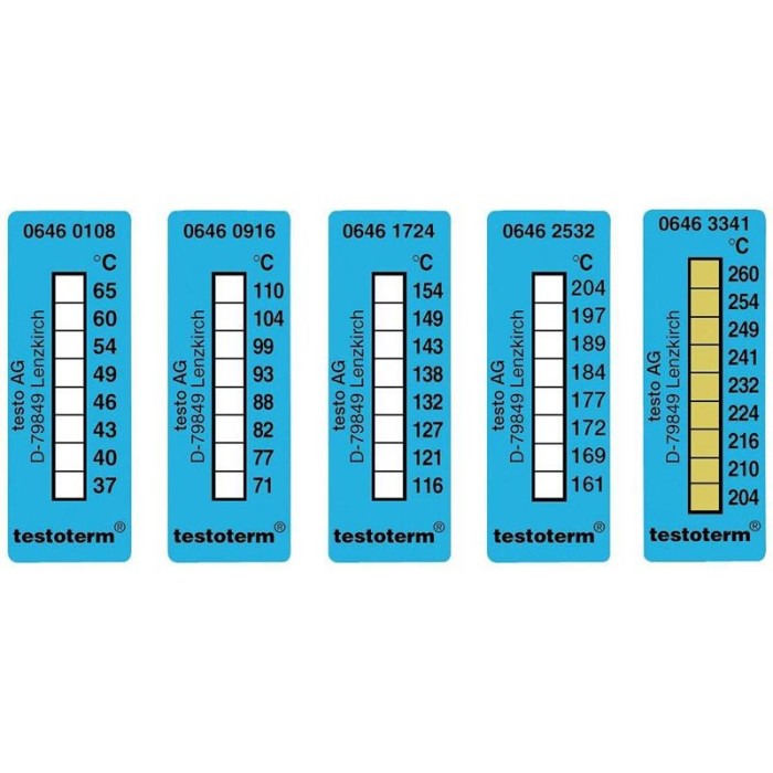 Термополоски 37-65 °С (10 шт.)