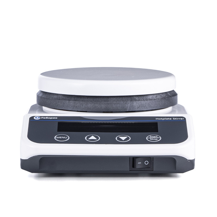 Магнитная мешалка с подогревом 5 л, 50-1500 об/мин, с датчиком температуры, рабочая поверхность 135 мм, нагрев до 260 °C, Лаборио HS5S