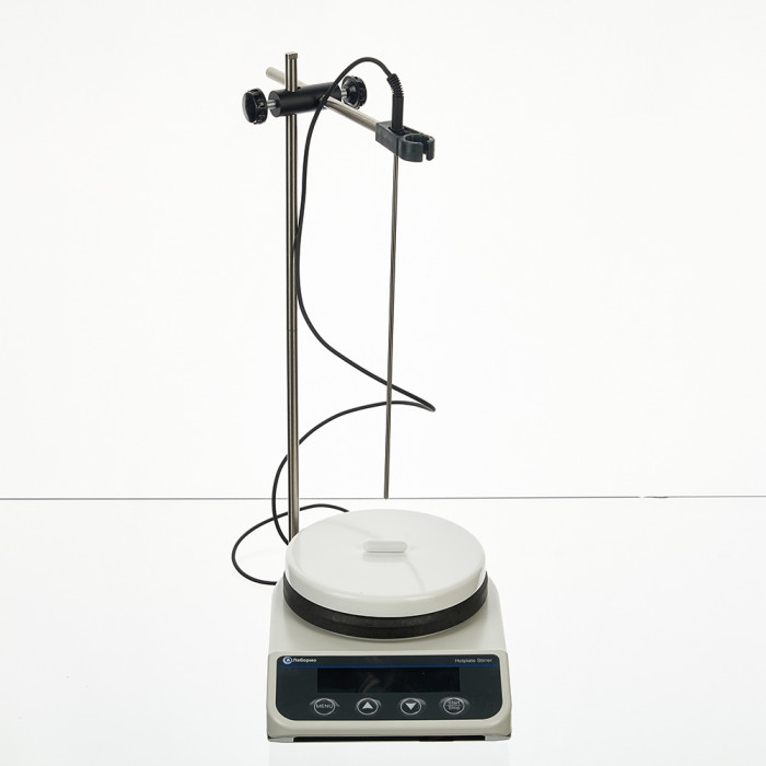 Магнитная мешалка с подогревом 5 л, 50-1500 об/мин, с датчиком температуры, рабочая поверхность 135 мм, нагрев до 260 °C, Лаборио HS5S