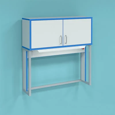 Надстройка для лабораторных столов с секцией с дверцами ПР.НПД.90