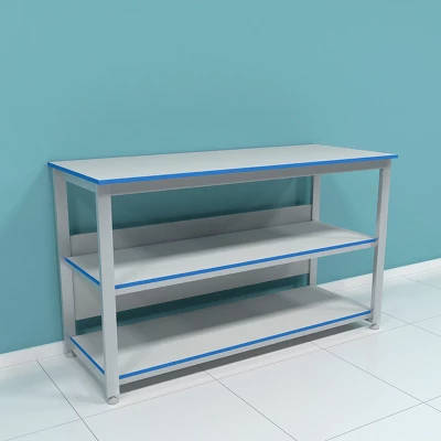 Стол лабораторный с открытыми полками ПР.ЛСВ.2П.150.60.90 HPL0.9