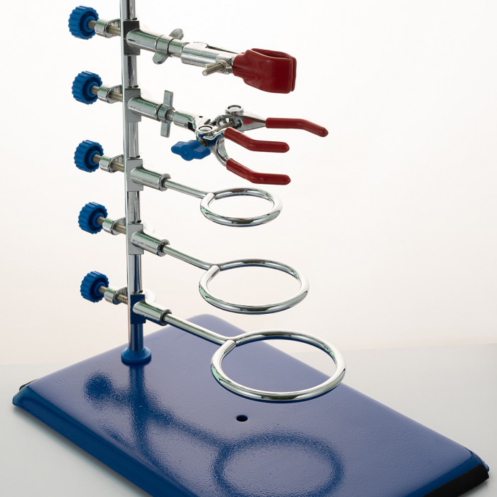 Штатив лабораторный для фронтальных работ ШФР-ММ (2 лапки, 3 кольца)