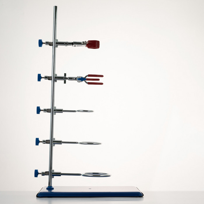 Штатив лабораторный для фронтальных работ ШФР-ММ (2 лапки, 3 кольца)