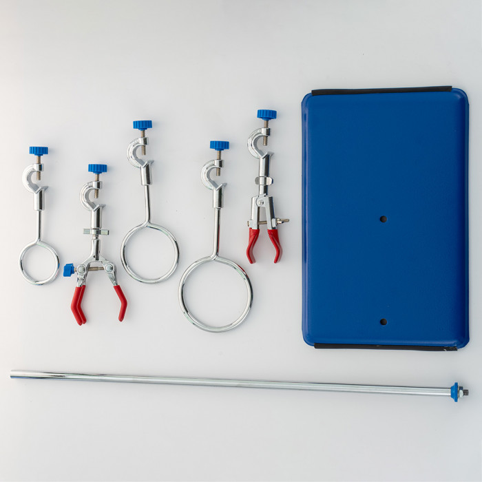 Штатив лабораторный для фронтальных работ ШФР-ММ (2 лапки, 3 кольца)