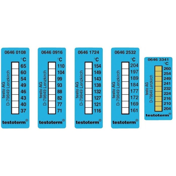 Самоклеющиеся термополоски Testo (0646 1724)