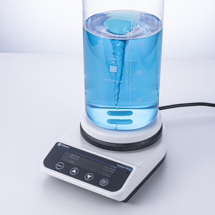 Магнитная мешалка с подогревом 2 л, 50-1500 об/мин, рабочая поверхность 135 мм, нагрев до 260 °C , Лаборио HS5