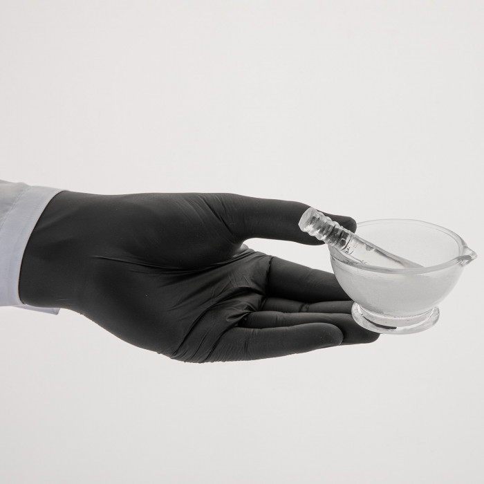 Ступка стеклянная с пестиком, диаметр 60 мм