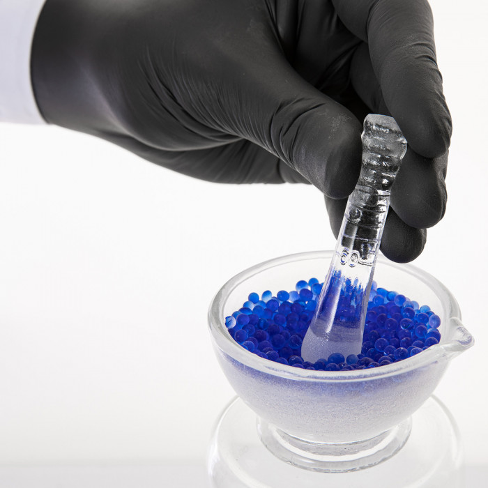 Ступка стеклянная с пестиком, диаметр 60 мм