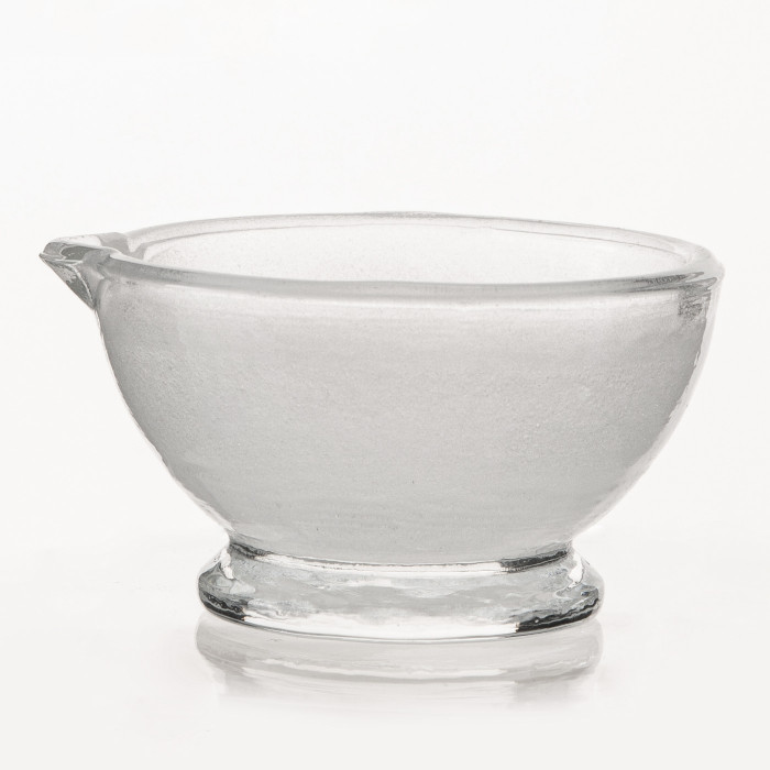 Ступка стеклянная с пестиком, диаметр 60 мм