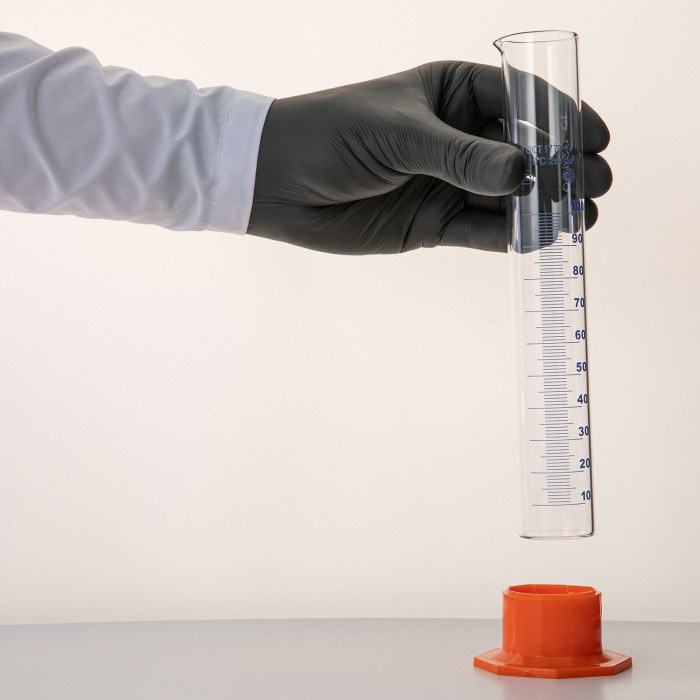 Цилиндр 100 мл (мерный: исполнение 3 - на полиэтиленовом основании), Цилиндр 3-100-2