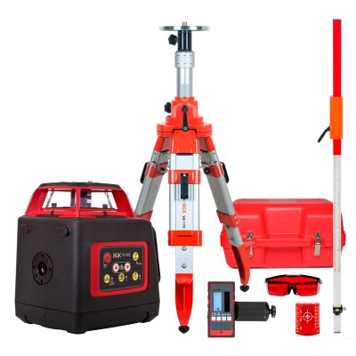 Комплект: ротационный нивелир RGK SP-400 + штатив RGK SH-170 рейка RGK LR-2