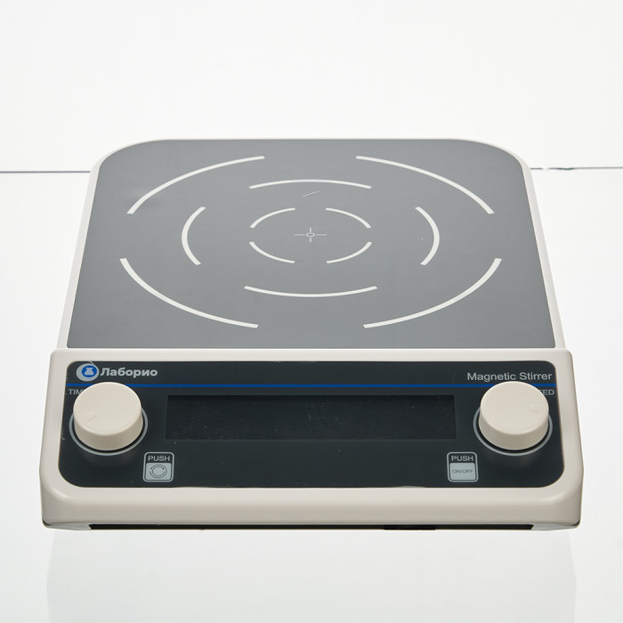 Магнитная мешалка 15 л, 50-1300 об/мин, мощность 20 W, рабочая поверхность 220 мм, двустороннее перемешивание, Лаборио MS15L