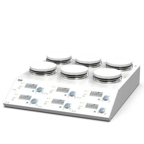 DLAB MS-H280-S6 Мешалка магнитная 6-местная с подогревом